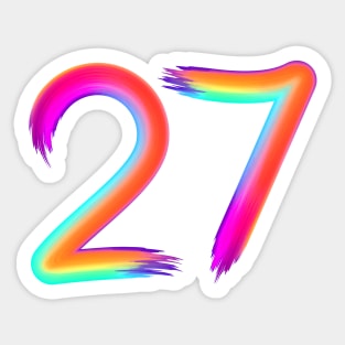 Brushed 27 Sticker